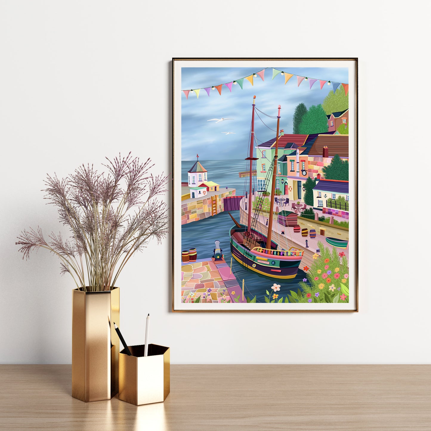 Cornwall Charlestown Print
