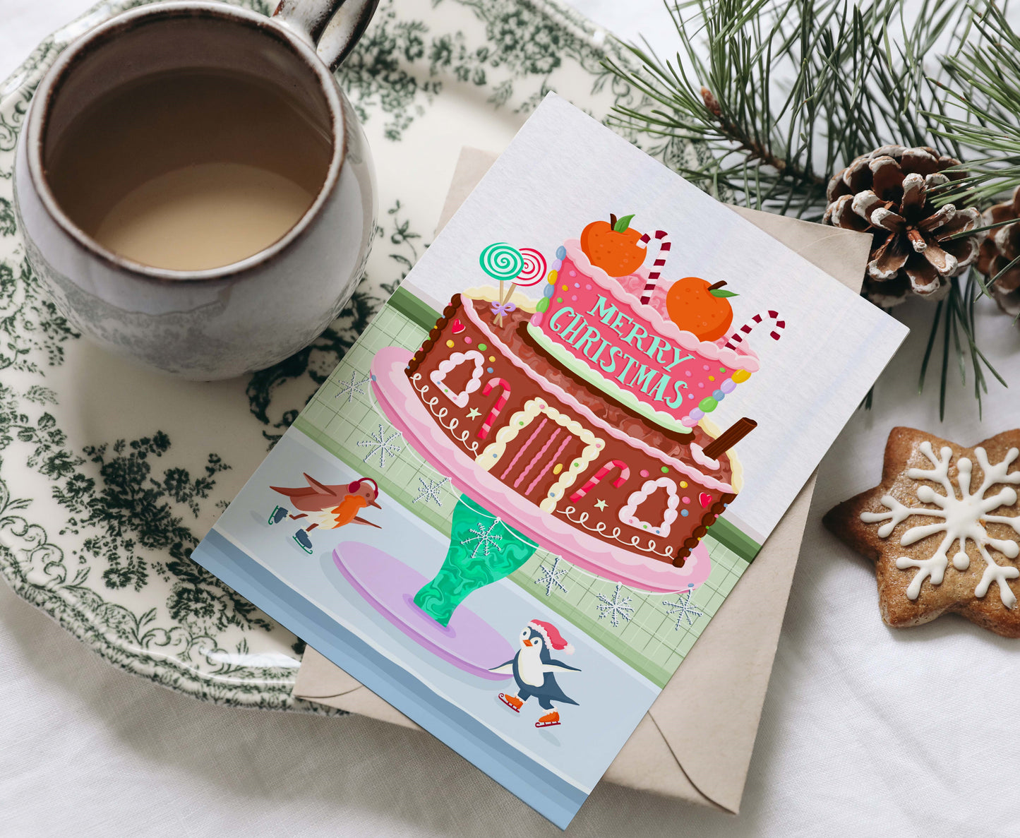 Gingerbread Cake Card