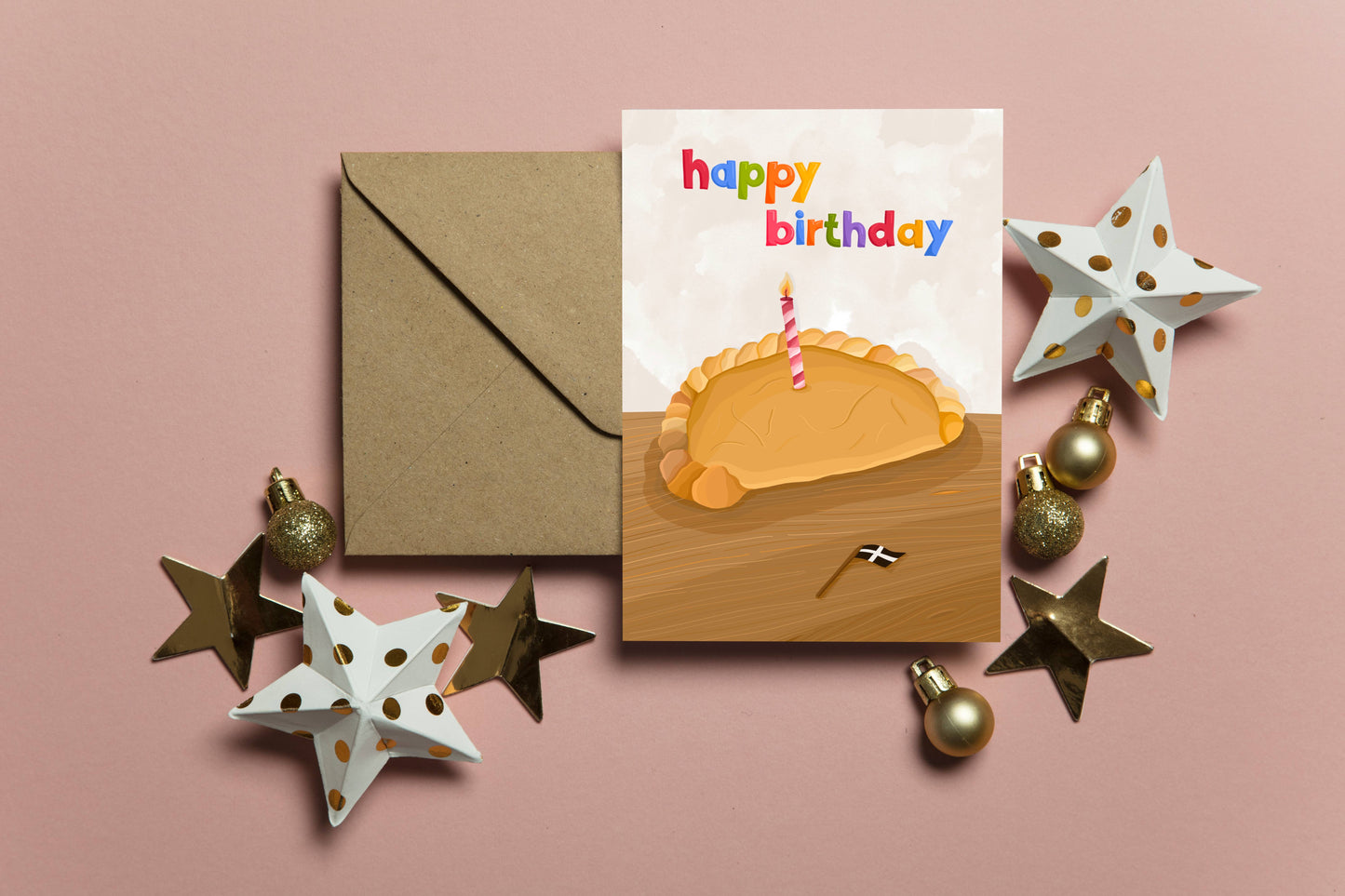 Cornish Pasty Birthday Card