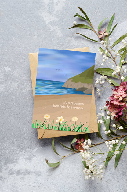 Lifes a Beach Card