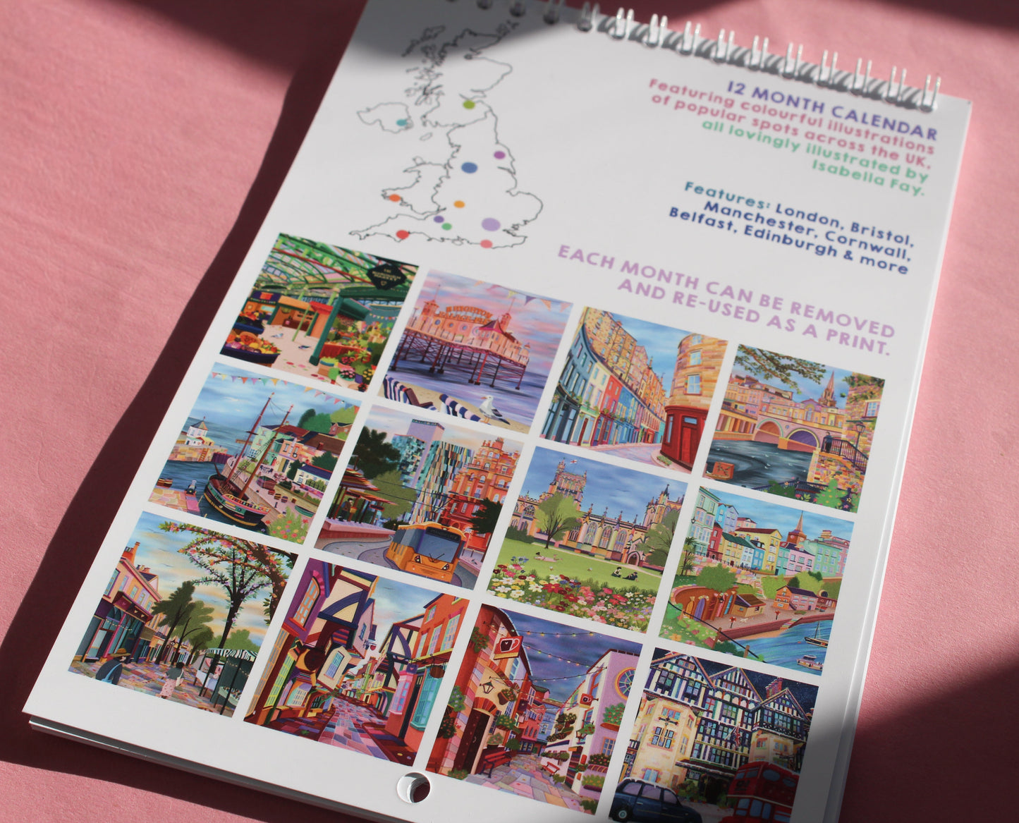 2026 UK Travel Wall Calendar