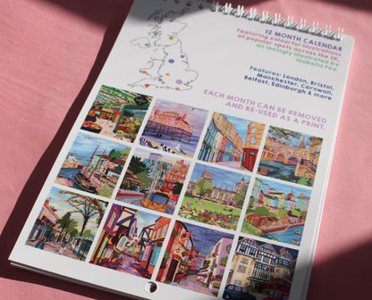 2026 UK Travel Wall Calendar