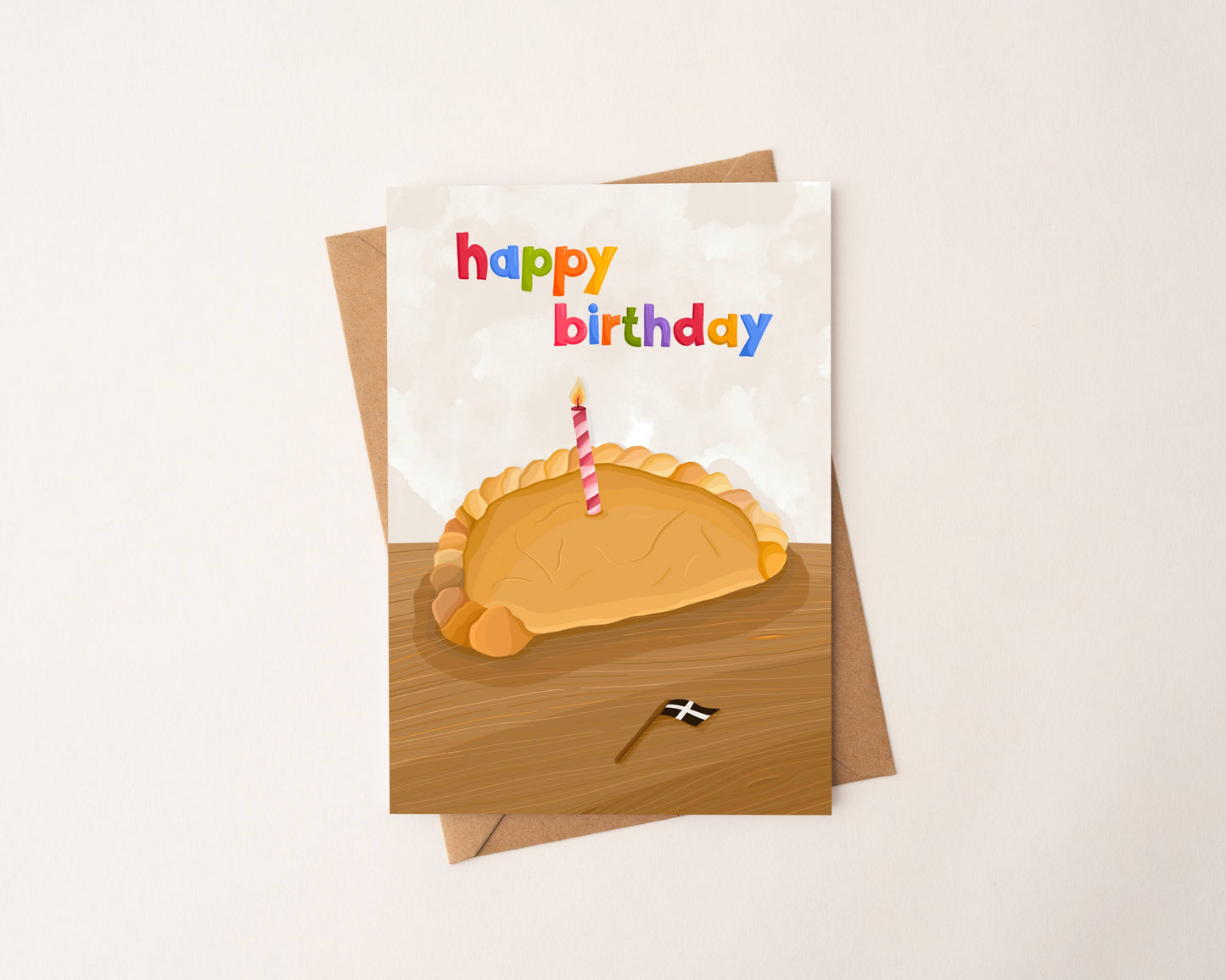 Cornish Pasty Birthday Card
