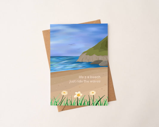 Lifes a Beach Card