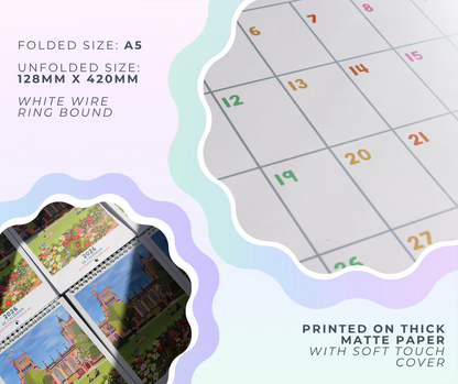 2026 UK Travel Wall Calendar