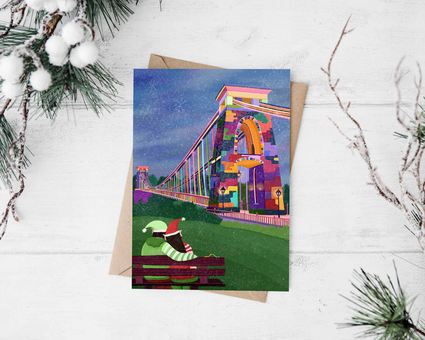 Bristol Suspension Bridge Christmas Card