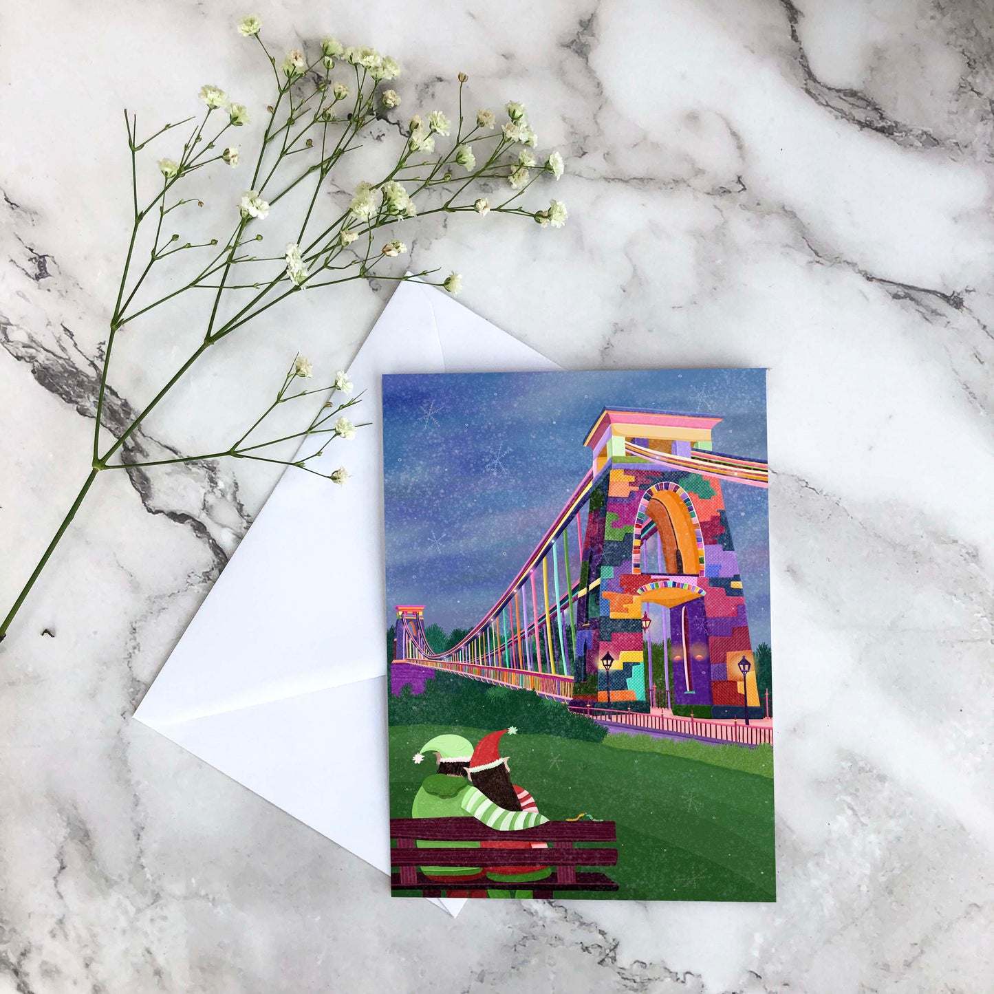 Bristol Suspension Bridge Christmas Card