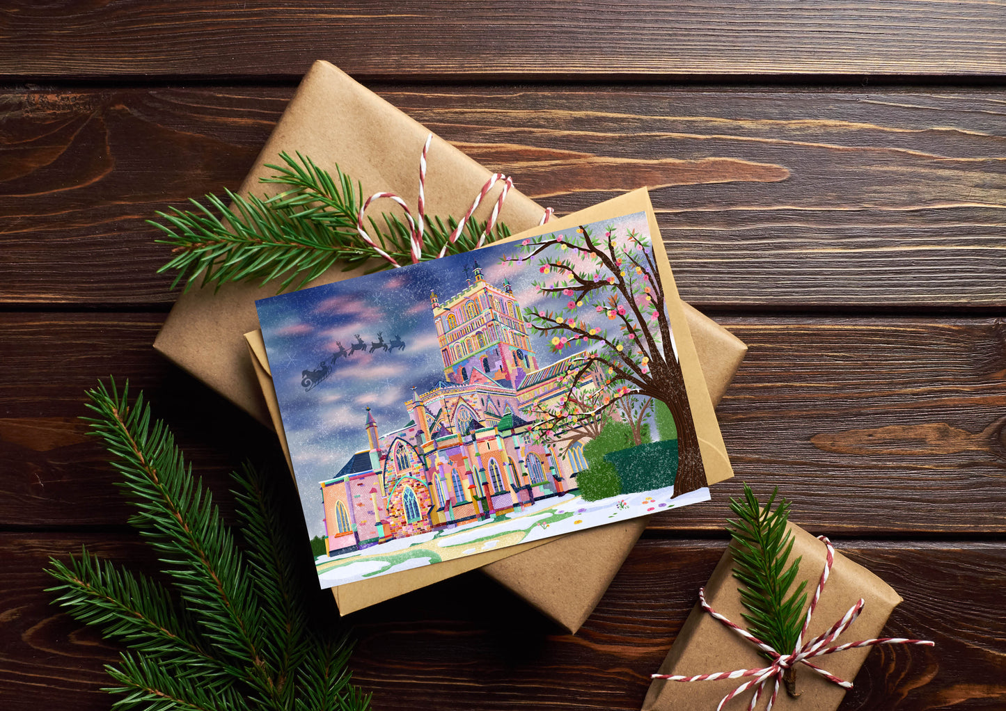 Tewkesbury Abbey Christmas Card