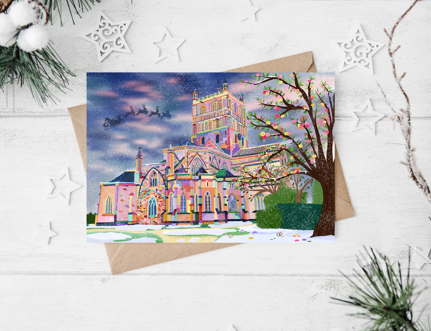 Tewkesbury Abbey Christmas Card