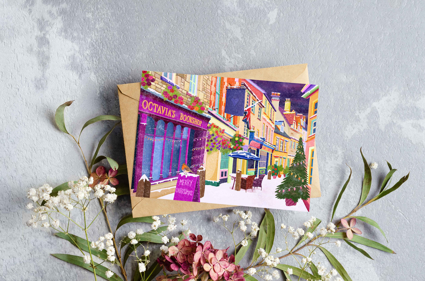 Cirencester Black Jack Christmas Card