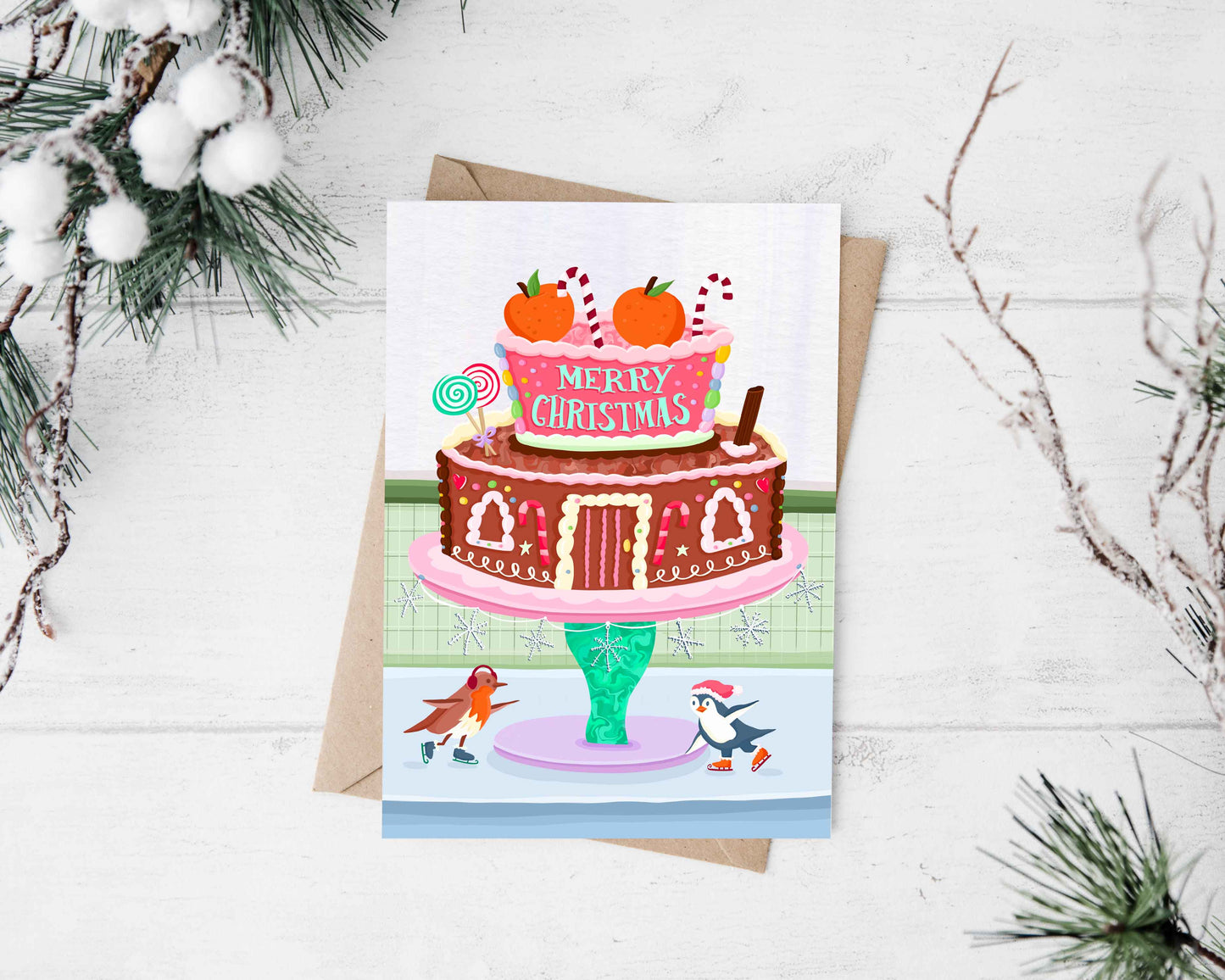 Gingerbread Cake Card