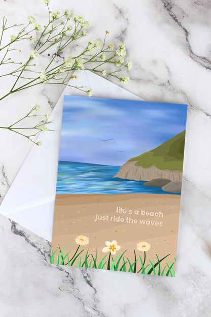 Lifes a Beach Card