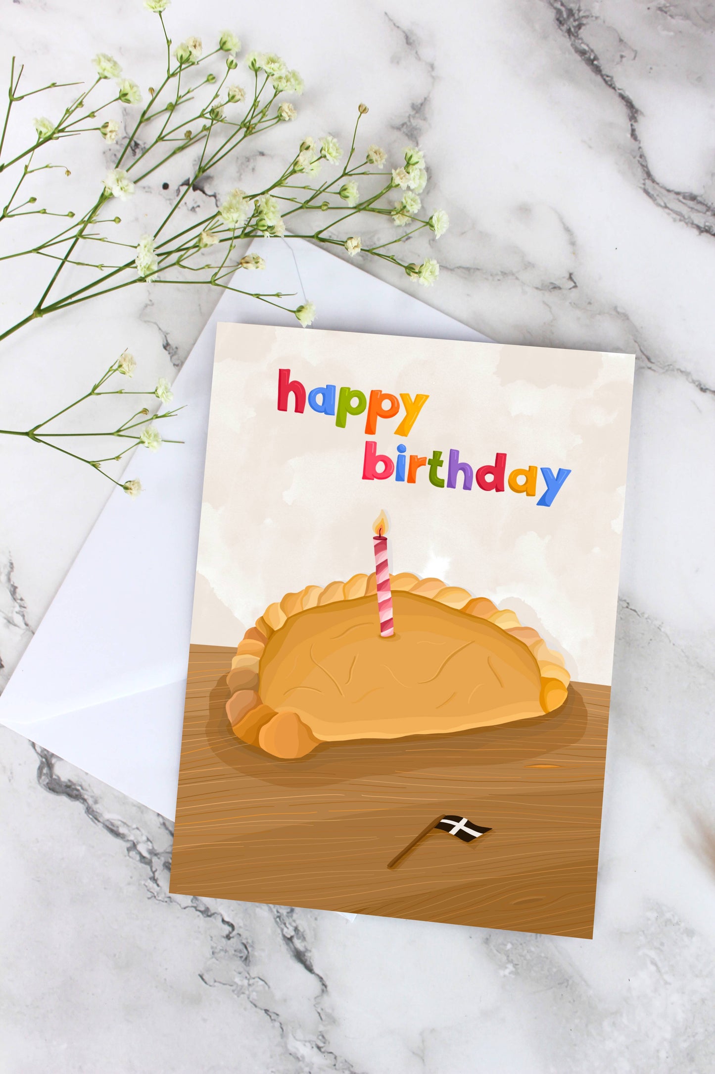 Cornish Pasty Birthday Card