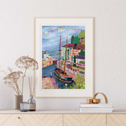 Cornwall Charlestown Print
