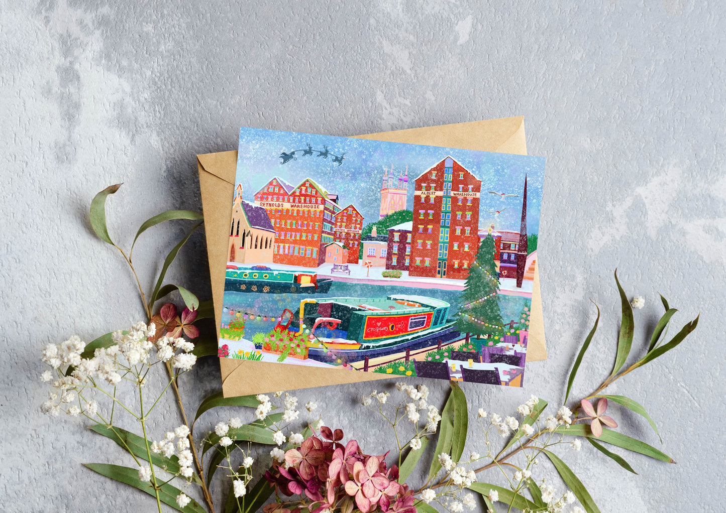 Gloucester Docks Christmas Card