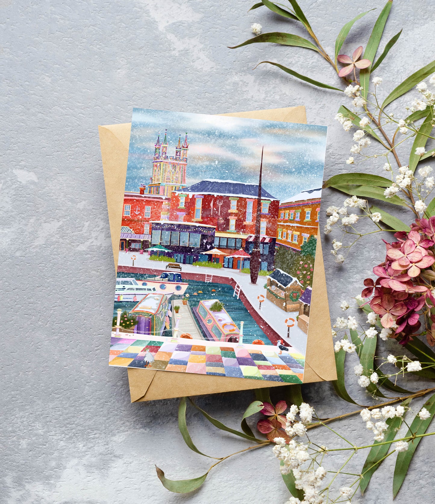 Gloucester Victoria Basin Christmas Card