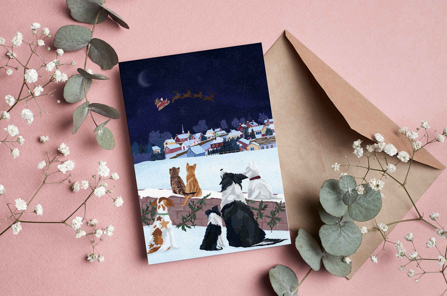 Christmas Cats & Dogs Card