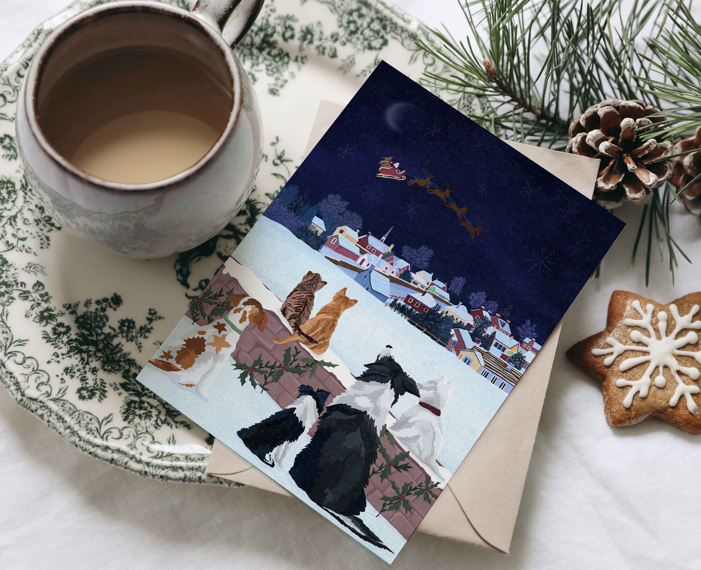 Christmas Cats & Dogs Card