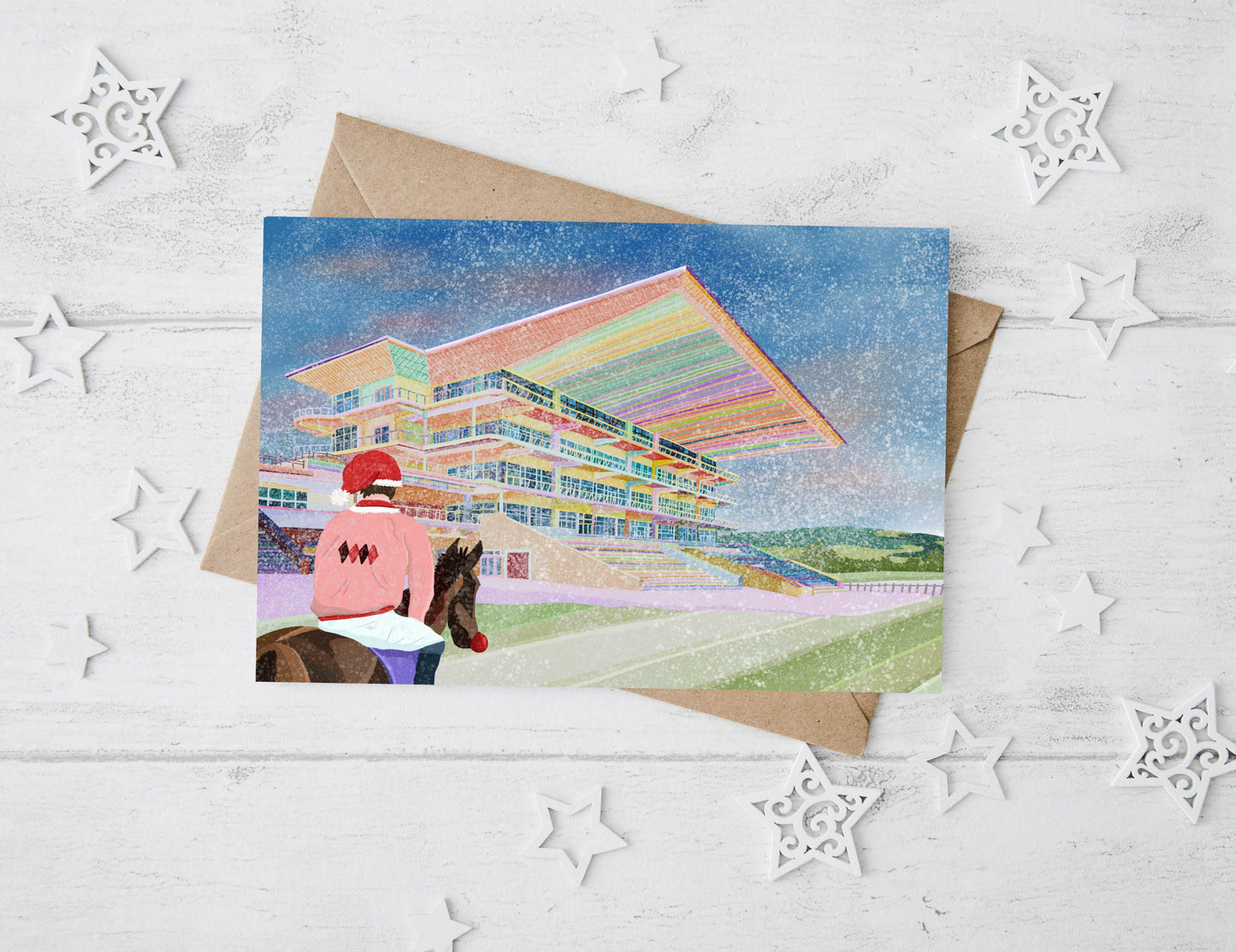 Cheltenham Racecourse Christmas Card