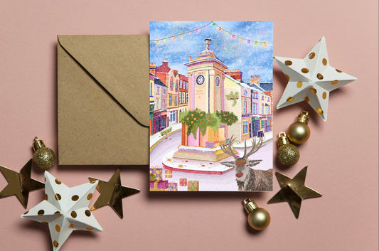 Stroud Reindeer Christmas Card